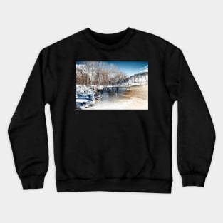 Winter In The Park - Infrared Crewneck Sweatshirt